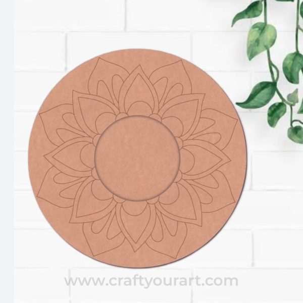 Diya Tealight Holder Pre Marked MDF Design 9
