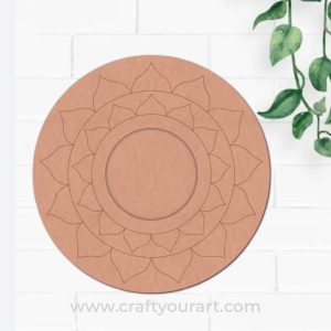 Diya Tealight Holder Pre Marked MDF Design 10