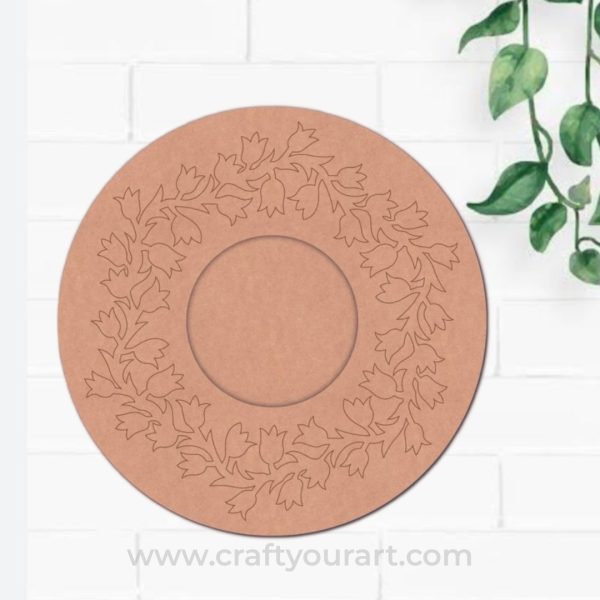 Diya Tealight Holder Pre Marked MDF Design 12