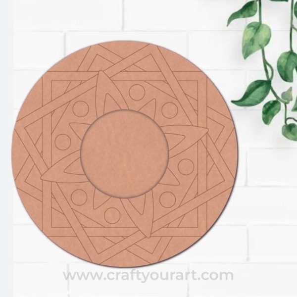 Diya Tealight Holder Pre Marked MDF Design 14