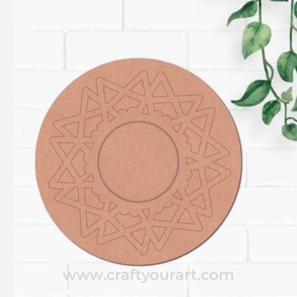 Diya Tealight Holder Pre Marked MDF Design 31