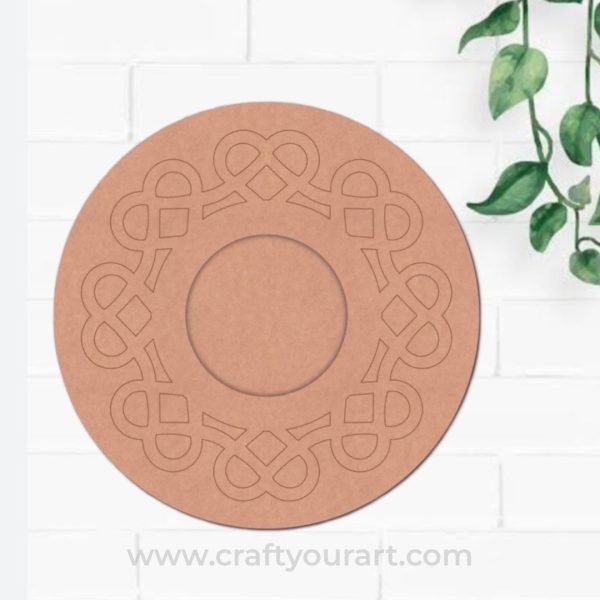 Diya Tealight Holder Pre Marked MDF Design 26