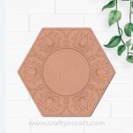 Lotus Diya Tealight Holder Pre Marked MDF Design 2
