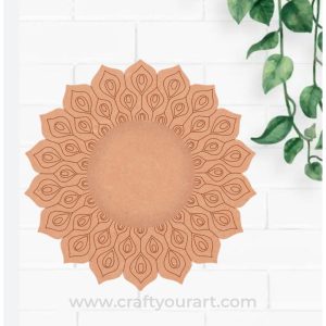 MDF Peacock Tealight Holder Design 2