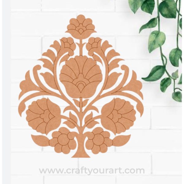 Flower Motif Pre Marked MDF Design 7