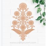 Flower Motif Pre Marked MDF Design 9