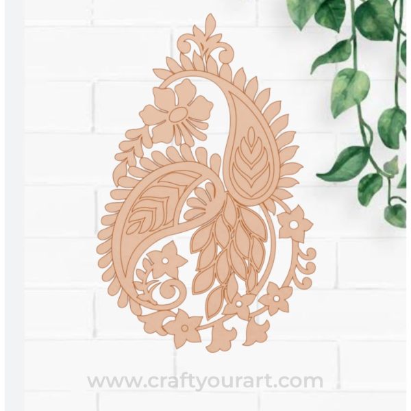 Flower Motif Pre Marked MDF Design 10