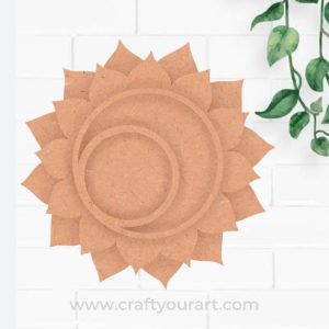 MDF Floral Tealight Holder Design 1