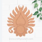 MDF  Padmaja Tealight Holder Design 1