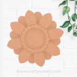 MDF Daisy Floral Tealight Holder Design 1