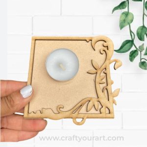 Designer Tealight Holder MDF Design 2