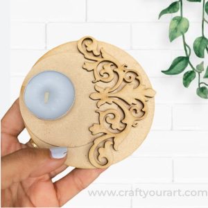 Designer Tealight Holder MDF Design 6