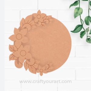 MDF  Flower Tealight Holder Design 1