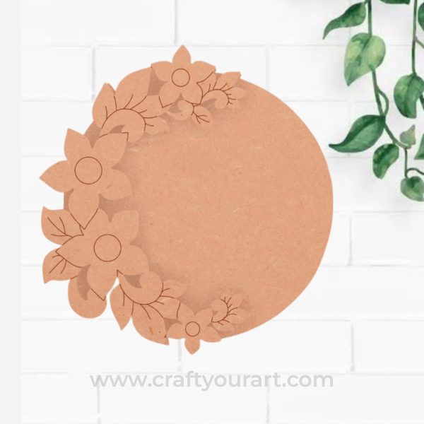 MDF  Flower Tealight Holder Design 1