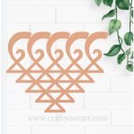 Saraswati yantra Cutout MDF Design 2