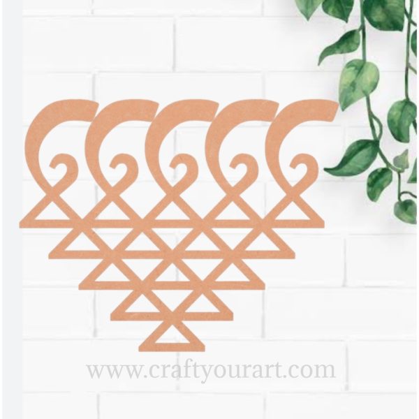 Saraswati yantra Cutout MDF Design 2