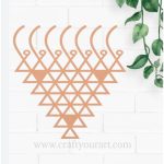 Saraswati yantra Cutout MDF Design 1