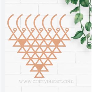 Saraswati yantra Cutout MDF Design 1