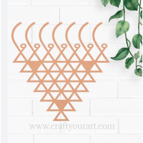 Saraswati yantra Cutout MDF Design 1