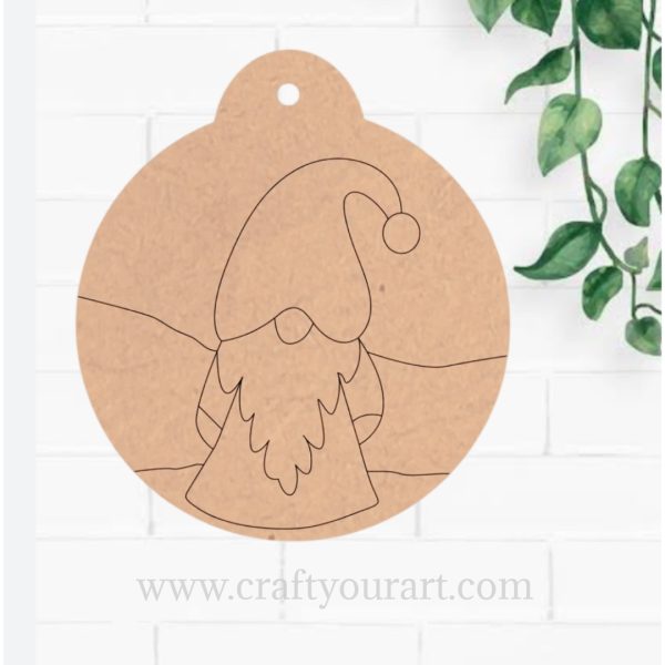 Christmas Hanging Santa Pre Marked Design 1