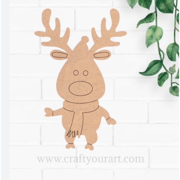 Christmas Reindeer Pre Marked Design 1