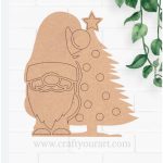 Christmas Gnome and Tree Pre Marked Design 1