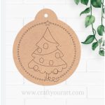 Christmas Hanging Tree Pre Marked Design 1