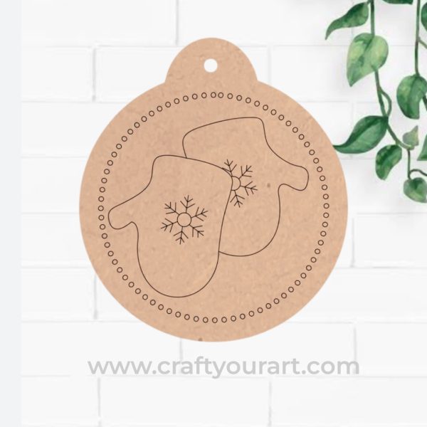 Christmas Hanging Glooves Pre Marked Design 1