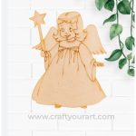 Christmas Angel With Star Pre Marked Design 1