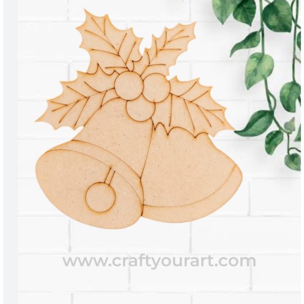 Christmas Bells and Hollies Pre Marked Design 1