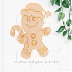 Christmas Gingerbread Man Pre Marked Design 1