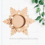 Christmas SnowFlake Tealight Design 2