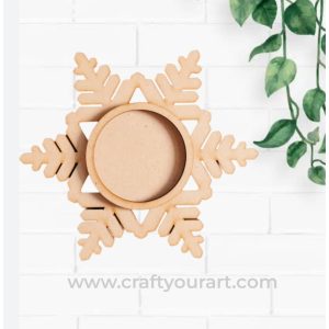 Christmas SnowFlake Tealight Design 2