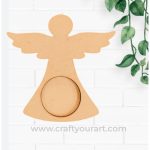 Christmas Angel Tealight Design 1