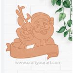 Santa With Reindeer Pre Marked Design 1