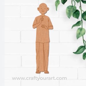 Indian Hindu Monk Pre Marked MDF Design 1
