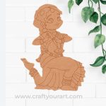 Dancing Woman Pre Marked MDF Design 16