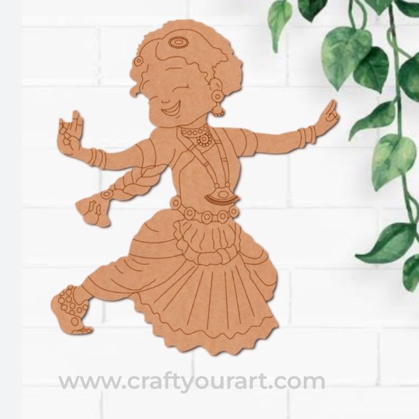 Dancing Woman Pre Marked MDF Design 4