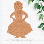 Dancing Woman Pre Marked MDF Design 3