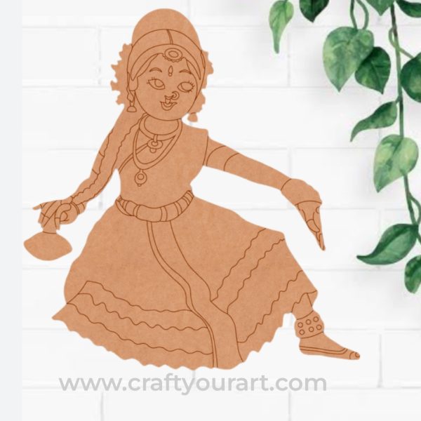 Dancing Woman Pre Marked MDF Design 18