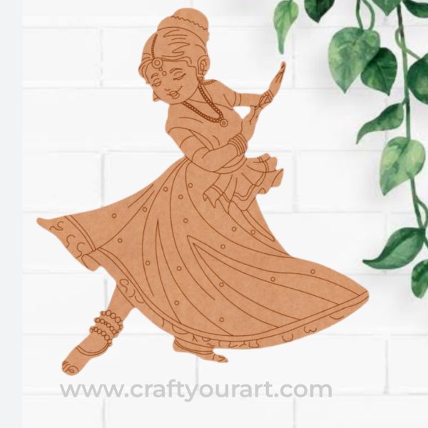 Dancing Woman Pre Marked MDF Design 5