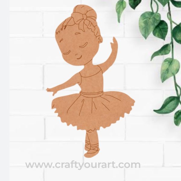Dancing Girl Pre Marked MDF Design 1