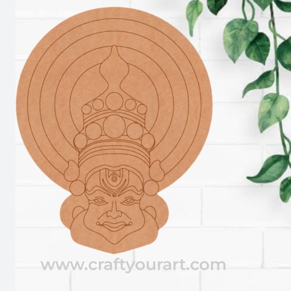 Kathakali Pre Marked MDF Design 6