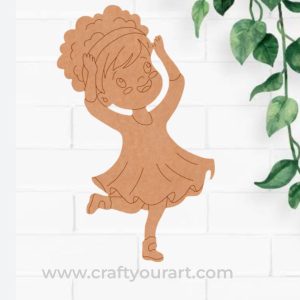 Dancing Girl Pre Marked MDF Design 3