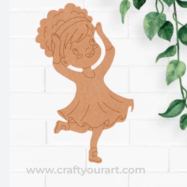 Dancing Girl Pre Marked MDF Design 3