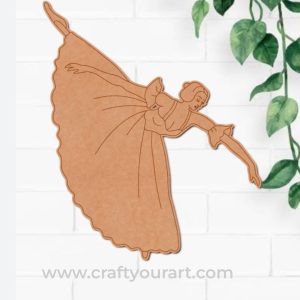 Ballet Dancer Girl Pre Marked MDF Design 3