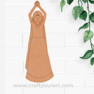 Dancing Woman Pre Marked MDF Design 15