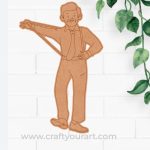 Dancing Man Pre Marked MDF Design 4