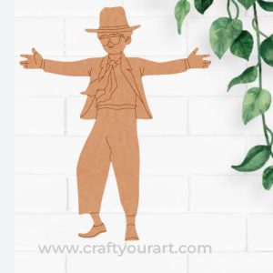 Dancing Man Pre Marked MDF Design 3