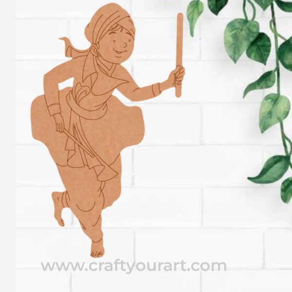 Dancing Man Pre Marked MDF Design 1